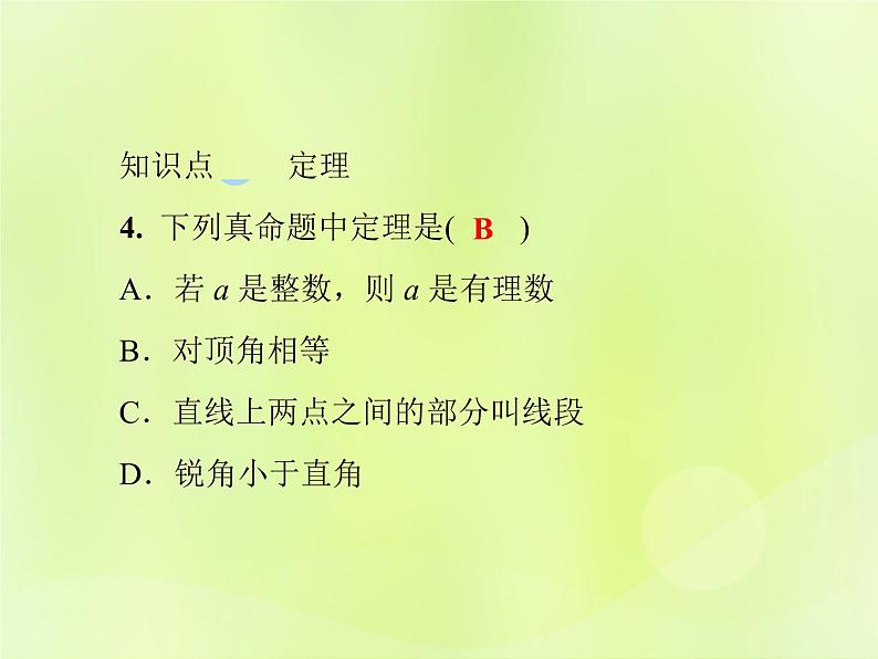 八年级数学上册第13章全等三角形13-1命题、定理与证明13-1-2定理与证明习题课件06