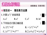 八年级数学上册第12章整式的乘除12-1幂的运算12-1-2幂的乘方习题课件