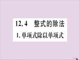 八年级数学上册第12章整式的乘除12-4整式的除法12-4-1单项式除以单项式习题课件