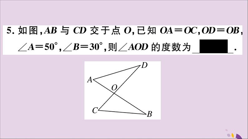 八年级数学上册第13章全等三角形13-2三角形全等的判定13-2-3边角边习题课件08