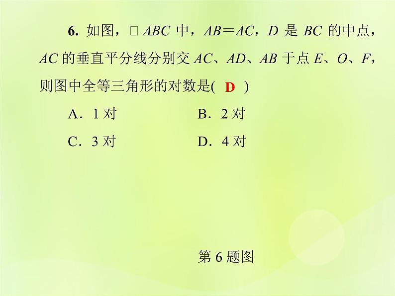 八年级数学上册第13章全等三角形考点专训（四）全等三角形的判定与性质习题课件07