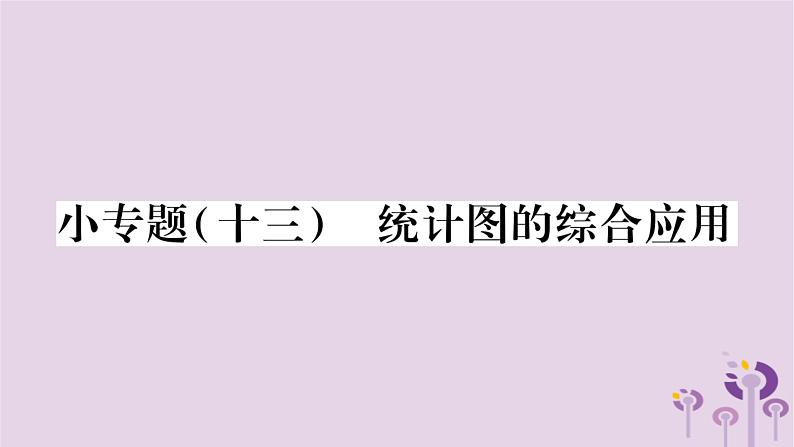 八年级数学上册第15章数据的收集与表示小专题（十三）统计图的综合应用作业课件01