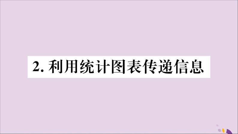 八年级数学上册第15章数据的收集与表示15-2-2利用统计图表传递信息习题课件01