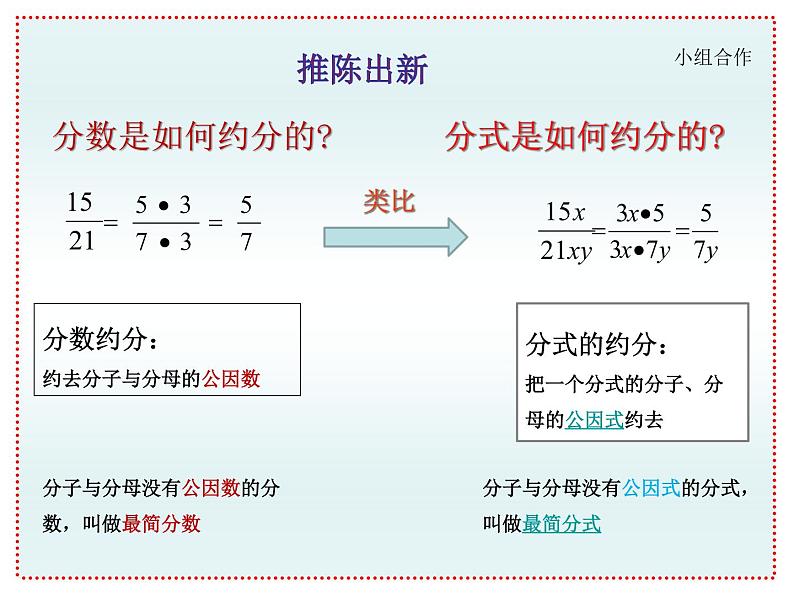 初中 / 数学 / 人教版 / 八年级上册 / 第十五章 分式15.1.1分式的基本性质应用：约分 课件03