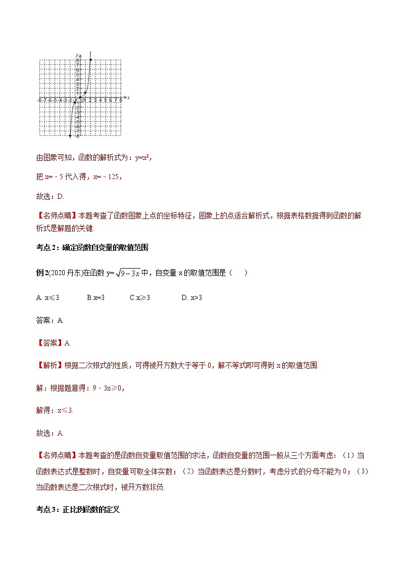 2020-2021学年 北师大版八年级数学上册期末冲刺      专题04《一次函数》（北师大版）（教师版）03