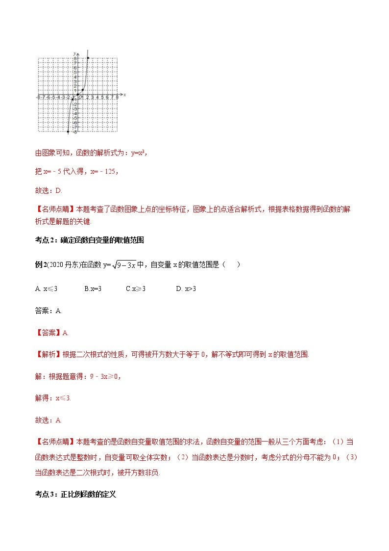 2020-2021学年 北师大版八年级数学上册期末冲刺      专题04《一次函数》（北师大版）（教师版）03