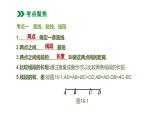 江苏2020中考一轮复习培优 第16课时　几何初步及平行线、相交线 练习课件