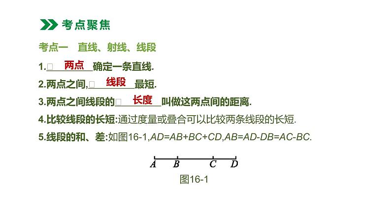 江苏2020中考一轮复习培优 第16课时　几何初步及平行线、相交线 练习课件02