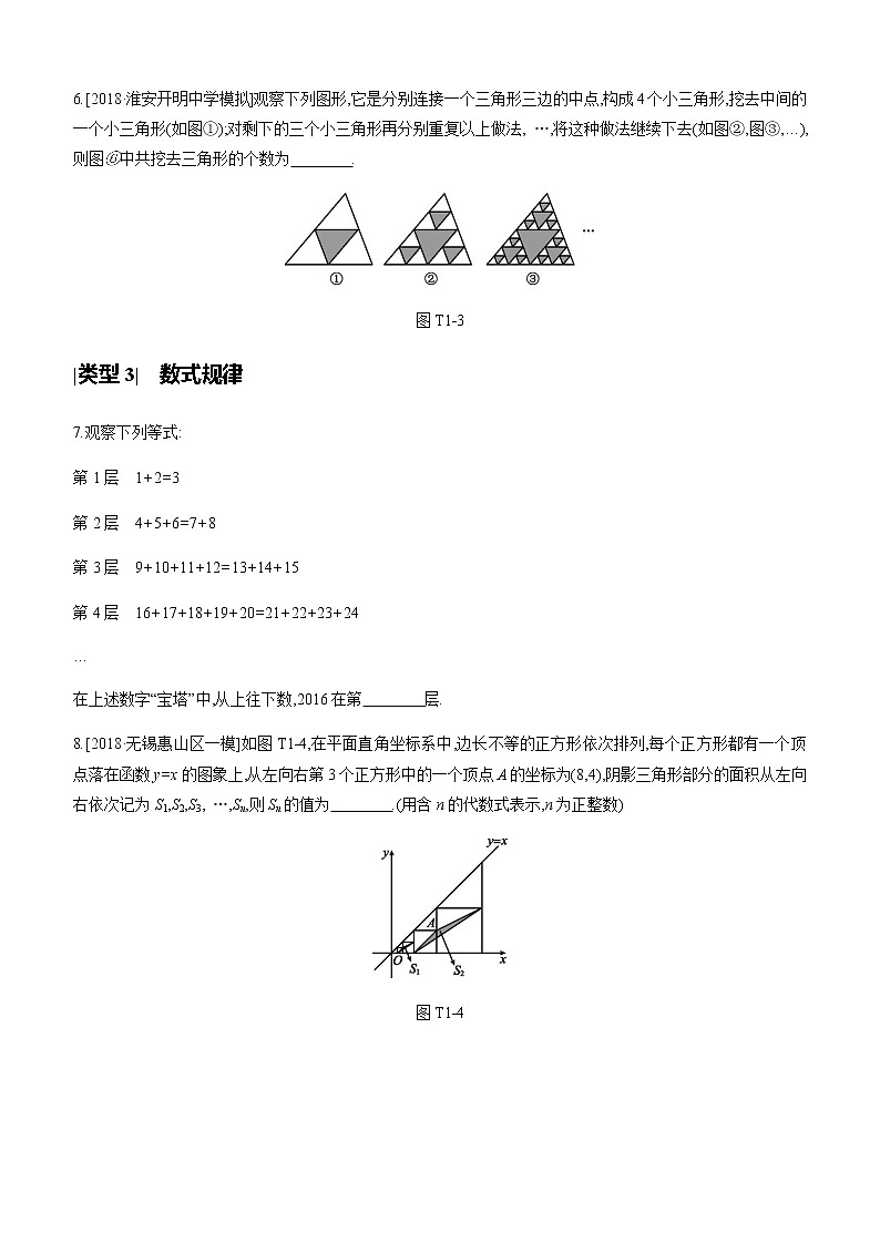 江苏2020中考一轮复习培优 提分专练01 解决数式规律型问题的钥匙02