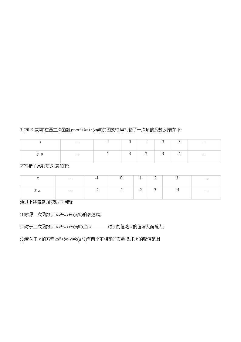 江苏2020中考一轮复习培优 提分专练06 方程、不等式与函数的综合02