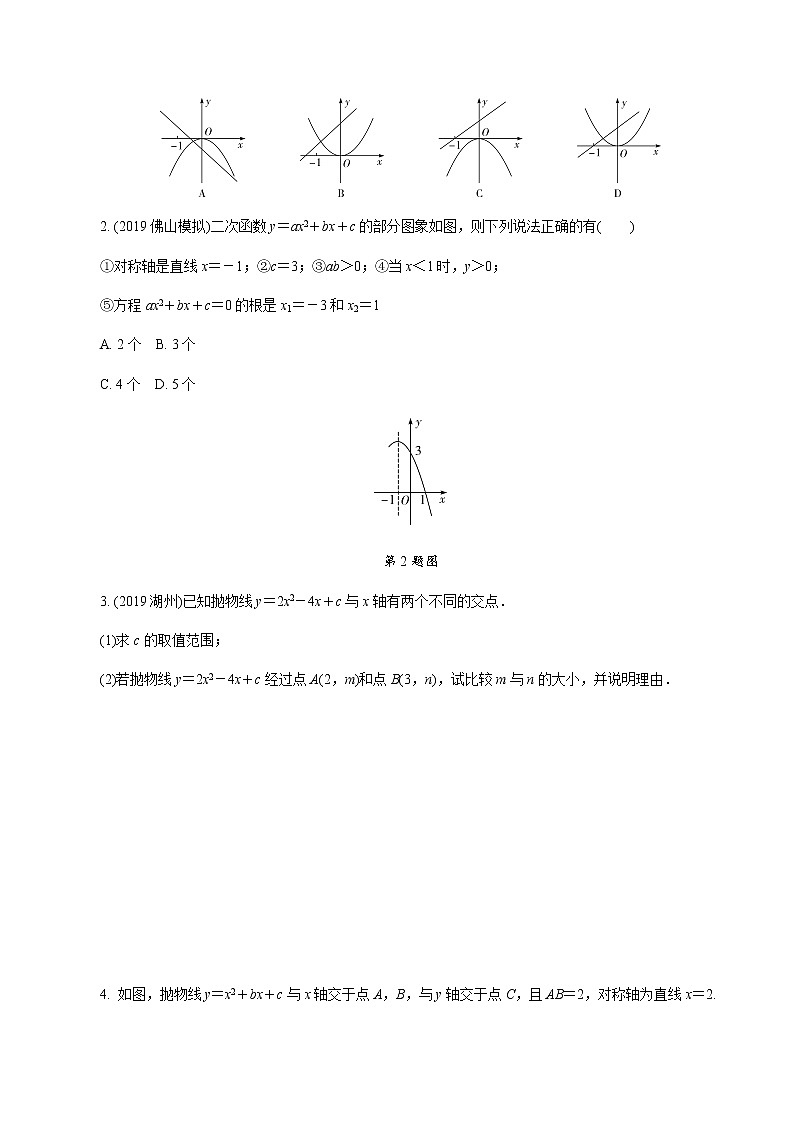 广东2020中考数学一轮抢分 4.第四节  二次函数的图像及性质 课件03