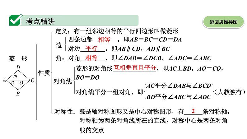 广东2020中考数学一轮抢分 3.第三节  菱形 课件05