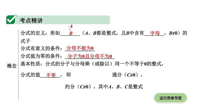 广东2020中考数学一轮抢分 4.第四节  分式 课件06