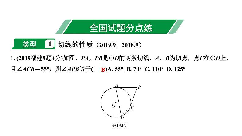 福建2020中考数学一轮培优 第六章  圆 试卷练习课件03