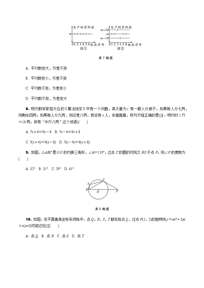 福建2020中考数学一轮培优 第九章  选填、解答题组特训02