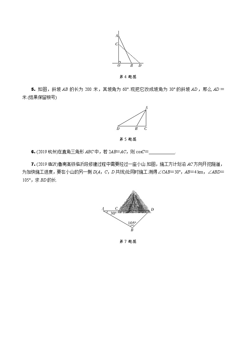 福建2020中考数学一轮培优 第四章  三角形 试卷练习课件02