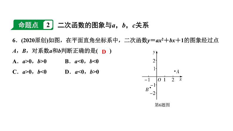 福建2020中考数学一轮培优 第三章  函数 试卷练习课件06