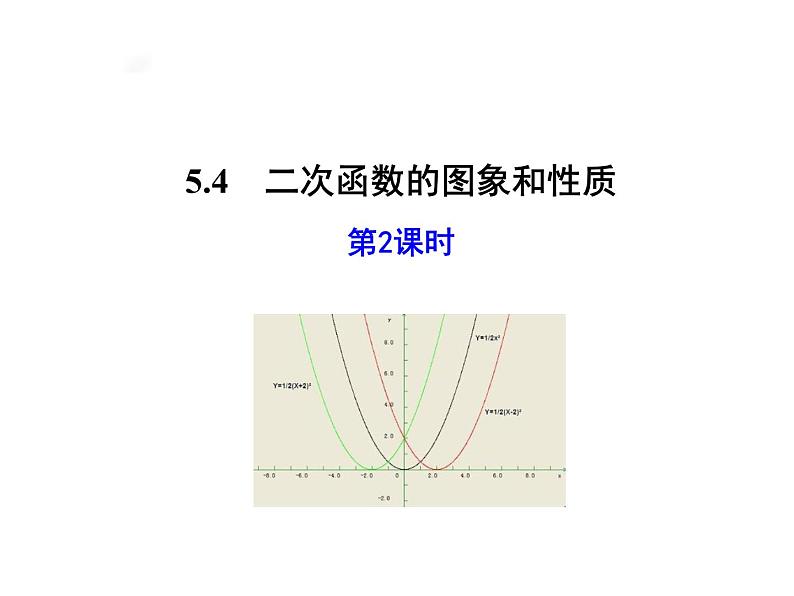 5.4.2  二次函数的图象和性质（第2课时） 课件01