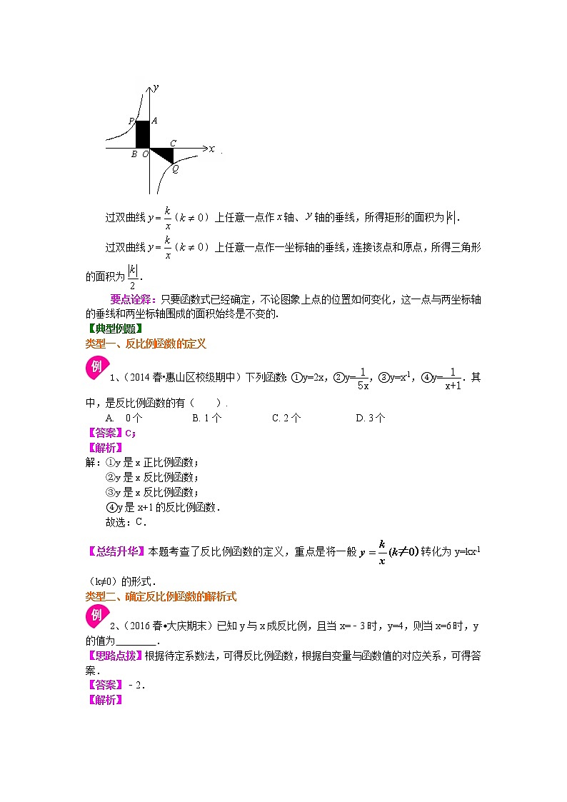 反比例函数（基础）知识讲解03