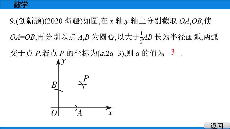 备战2021学年广东中考数学 课时作业 第九章 试卷练习课件07