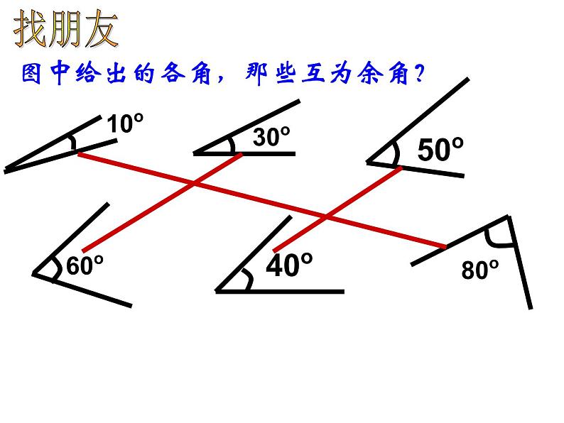 人教版数学七年级下册第五章 ：5.1.4 余角与补角 课件ppt第4页