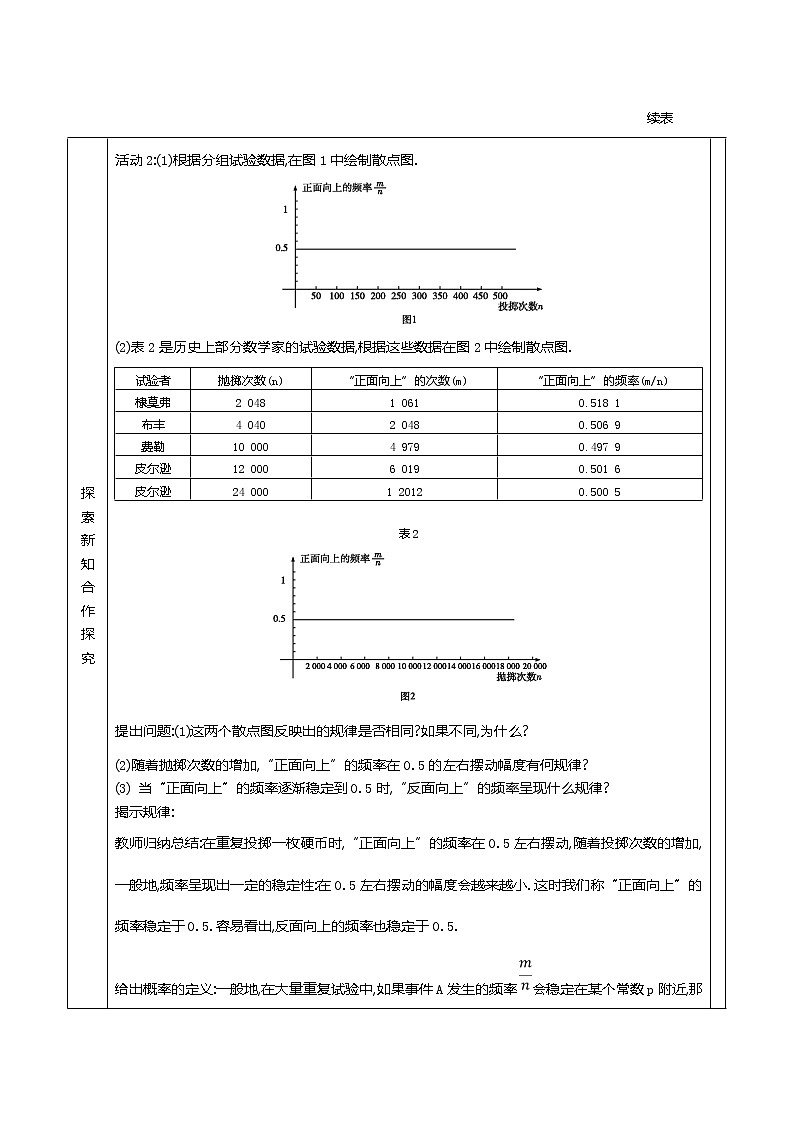 人教版九年级数学上册25.3　用频率估计概率精品教案第2页