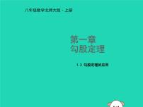 北师大版八年级上册第一章 勾股定理3 勾股定理的应用教课内容课件ppt