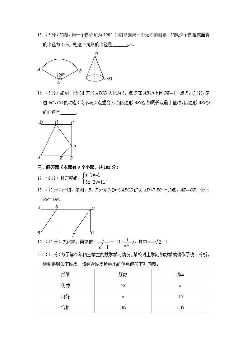 2018年广东省广州市天河区中考数学一模试卷03