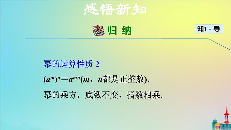 沪科版七年级下册数学  幂的乘方教学课件ppt第8页