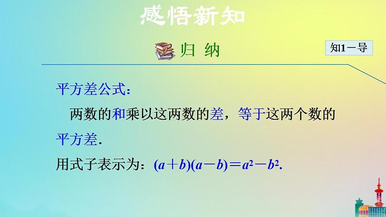 沪科版七年级下册数学  平方差公式教学课件ppt第4页