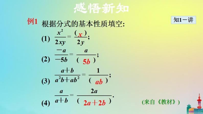 沪科版七年级下册数学  分式的基本性质教学课件ppt07