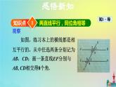 沪科版七年级下册数学  平行线的性质教学课件ppt