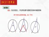 2020-2021学年九年级数学下册同步备课沪科版 24.3.1 圆周角（课件）