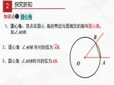 湘教版2020-2021学年九年级数学下册教学教学PPT 2.2.1 圆心角