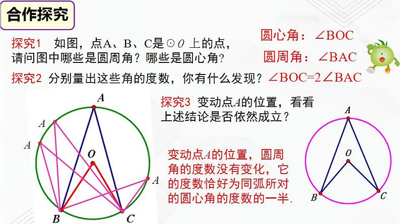 湘教版2020-2021学年九年级数学下册教学教学PPT 2.2.2 第1课时 圆周角定理及推论107