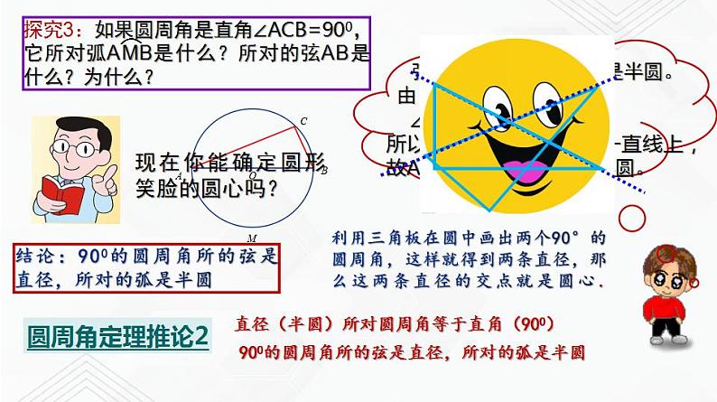 湘教版2020-2021学年九年级数学下册教学教学PPT 2.2.2 第2课时 圆周角定理推论2及圆内接四边形04