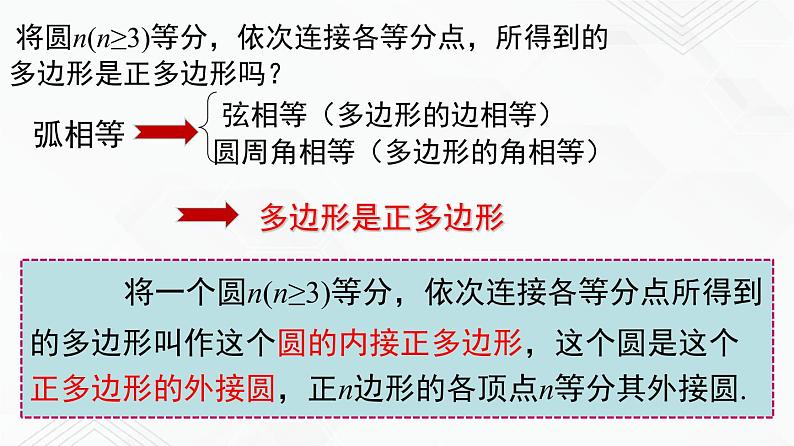 湘教版2020-2021学年九年级数学下册教学教学PPT 2.7 正多边形和圆05