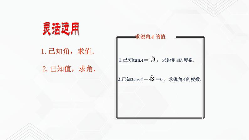 2020-2021学年九年级数学下册苏科版 专题7.3 特殊角的三角函数（备课堂）ppt课件08