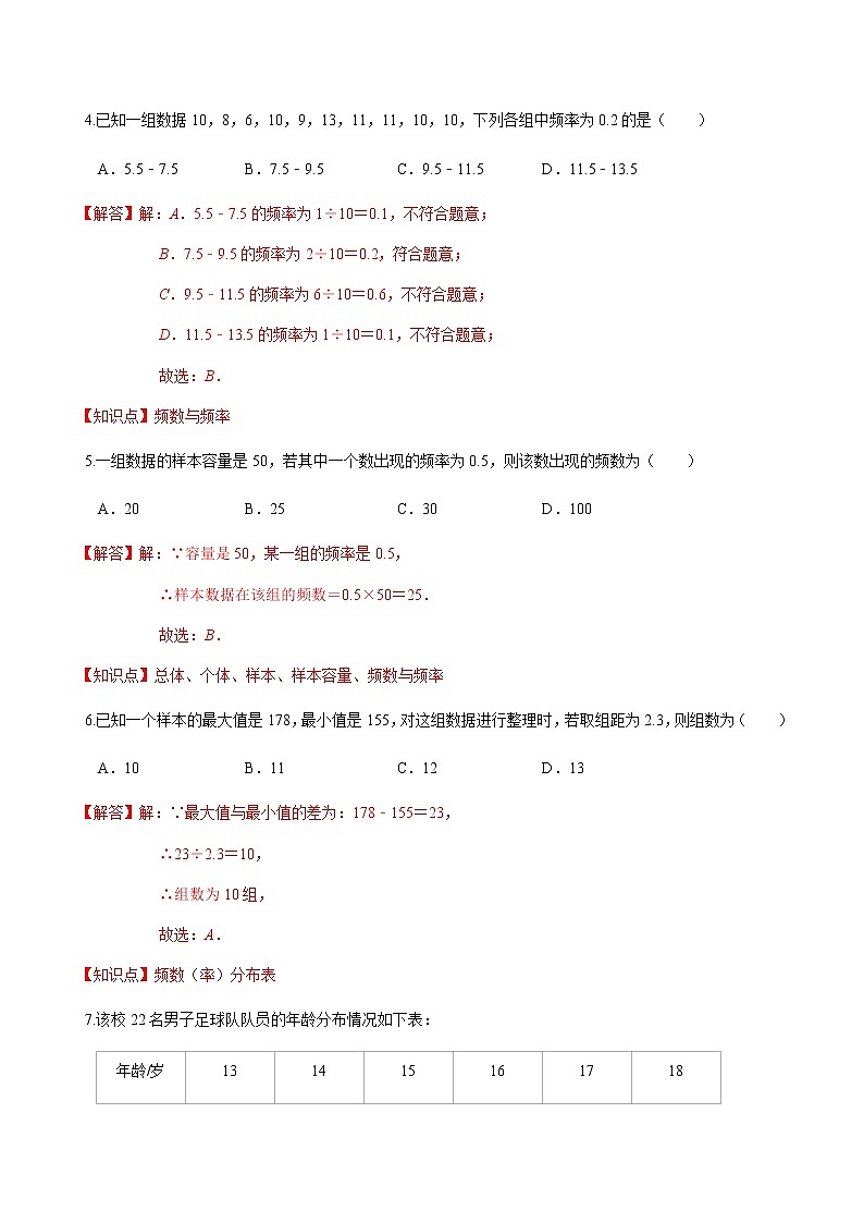 2020-2021学年九年级数学下册苏科版 专题8.2 货比三家（备作业）02