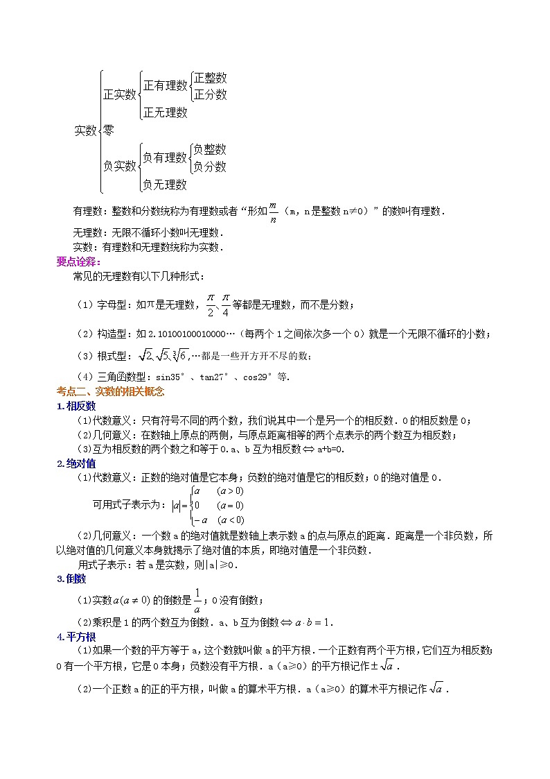 中考总复习：实数--知识讲解（提高）02