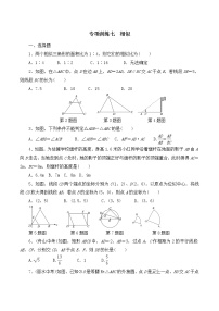 【精品试卷】人教版数学九年级全册复习专项训练7 相似（含答案）