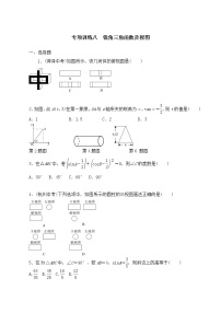 【精品试卷】人教版数学九年级全册复习专项训练8 锐角三角函数及视图（含答案）