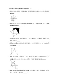 中考数学图形的旋转选择题专项（4）含解析答案