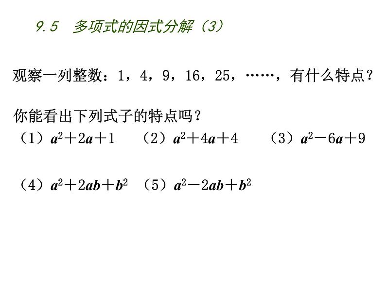 初中数学苏科版七年级下册第9章整式乘法与因式分解9.5  多项式的因式分解（3）课件03