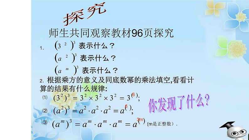 八年级上数学课件- 14-1-2  幂的乘方  课件（共21张PPT）_人教新课标04