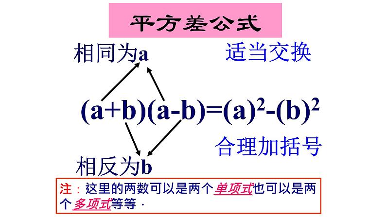 八年级上数学课件- 14-2-1 平方差公式  课件（共18张PPT）_人教新课标第5页