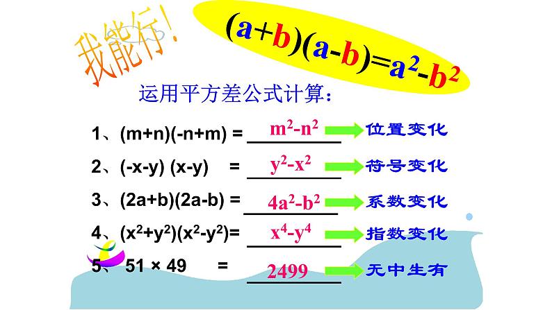 八年级上数学课件- 14-2-2  完全平方公式  课件（共19张PPT）1_人教新课标第3页