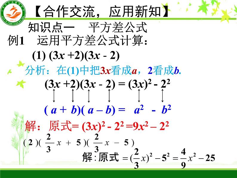 八年级上数学课件八年级上册数学课件《乘法公式》  人教新课标  (15)_人教新课标08