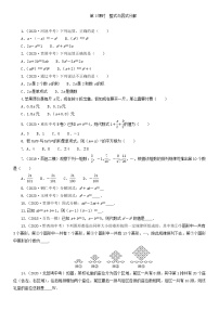 2021年九年级中考数学总复习课时训练：第一章 第3课时  整式与因式分解