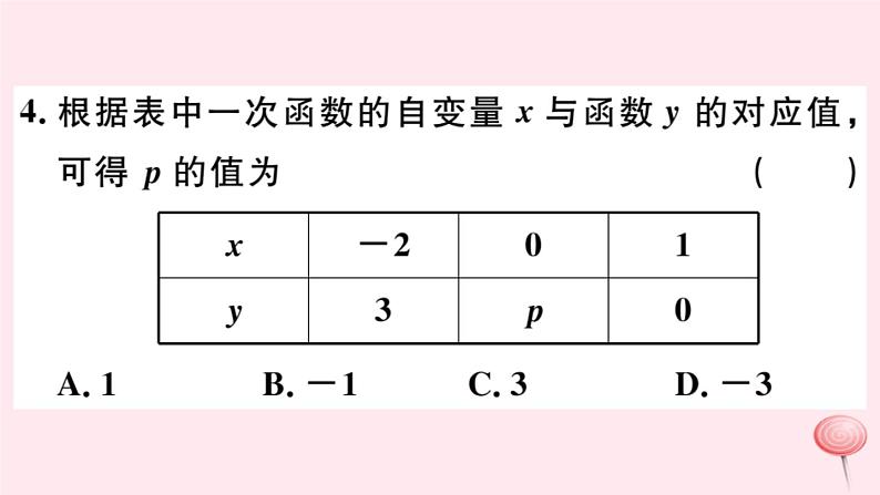 八年级数学下册第17章函数及其图象17-3一次函数4求一次函数的表达式课件05